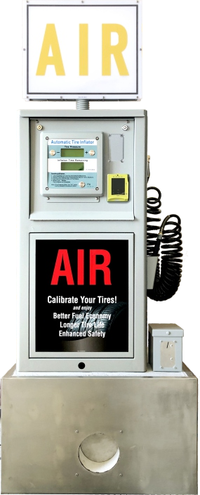 Coin-Operated Digital Tyre Inflator with Built-in Air Compressor (Outdoor, Inflator IP66)