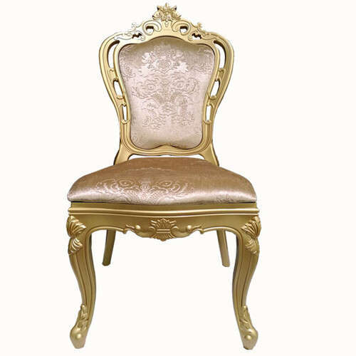 Gold resin louis II chair