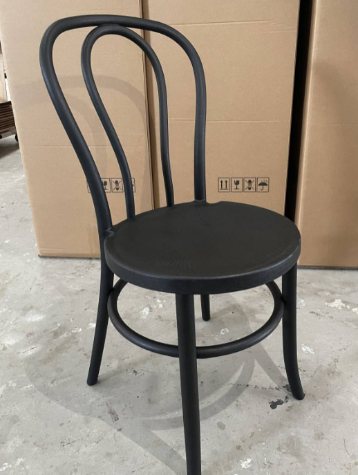 Resin material wood grain thonet chair