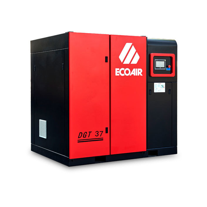 EcoAir  DGT37 stepless speed regulation two-stage compression screw air compressor