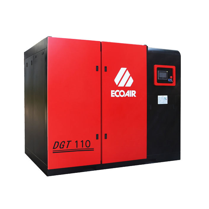 EcoAir  DGT110 stepless speed regulation two-stage compression screw air compressor