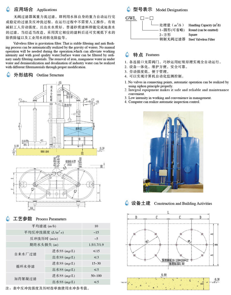 GWL型钢制无阀过滤器