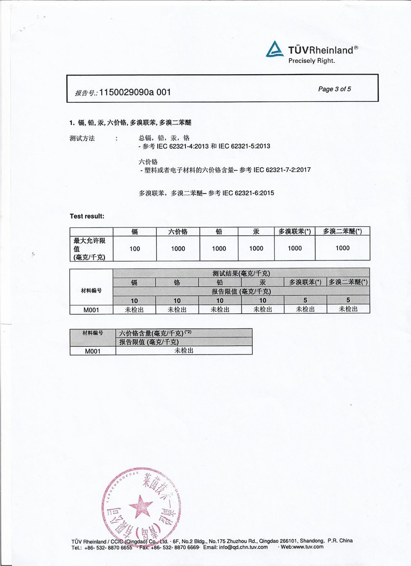 Green non-toxicity test report 3 pages Green non-toxicity test report 3 pages