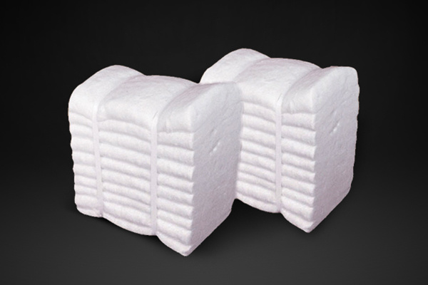 Ceramic fiber folding block