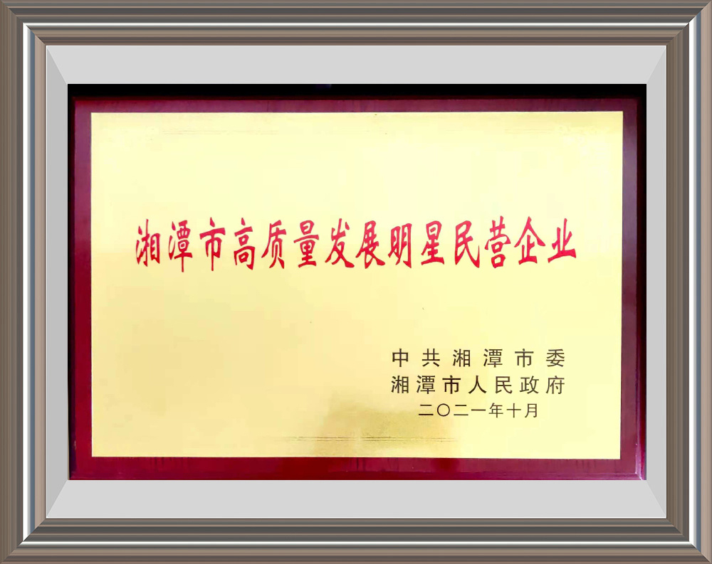 High quality development of star private enterprises in Xiangtan City