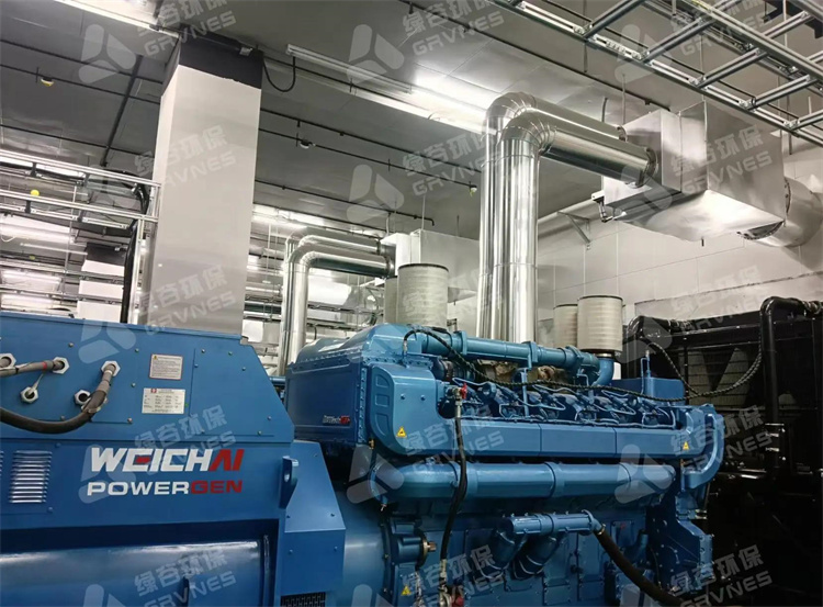 New power of energy saving and emission reduction: The perfect integration of Green Valley environmental protection exhaust purifier and Weichai generator set