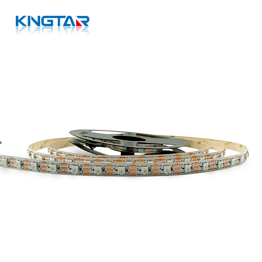 5V 60LEDs/m 60Pixel/m Digital RGB LED Strip White PCB