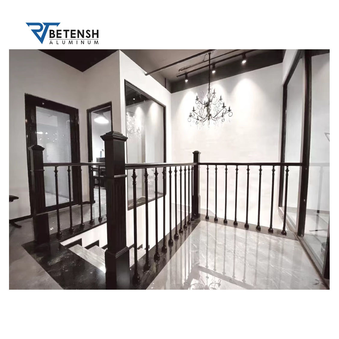 Betensh Aluminum Privacy Tube Fence Panels Deck Railing