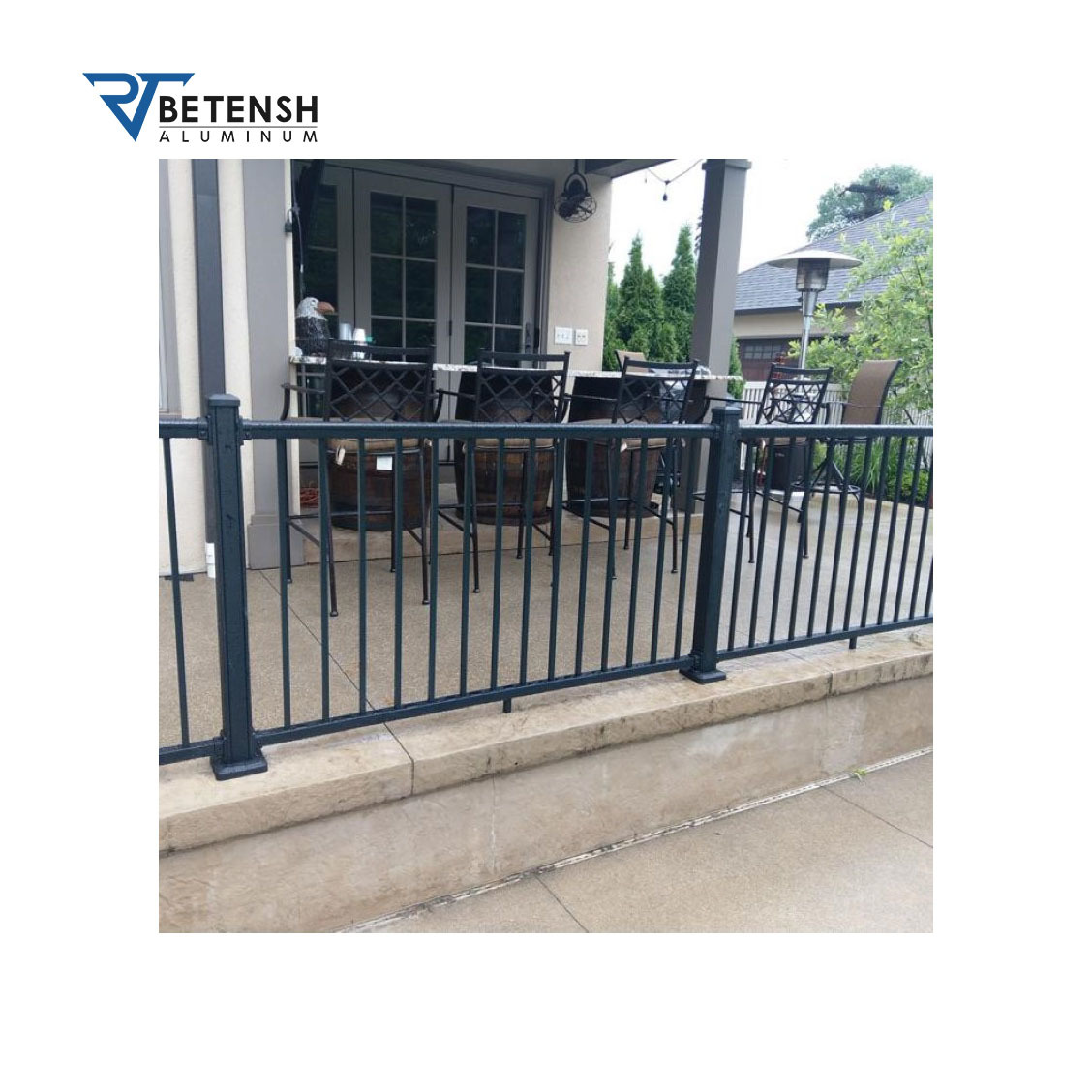 Aluminum Metal Stair Handrail Balcony Balustrade Aluminum Handrail