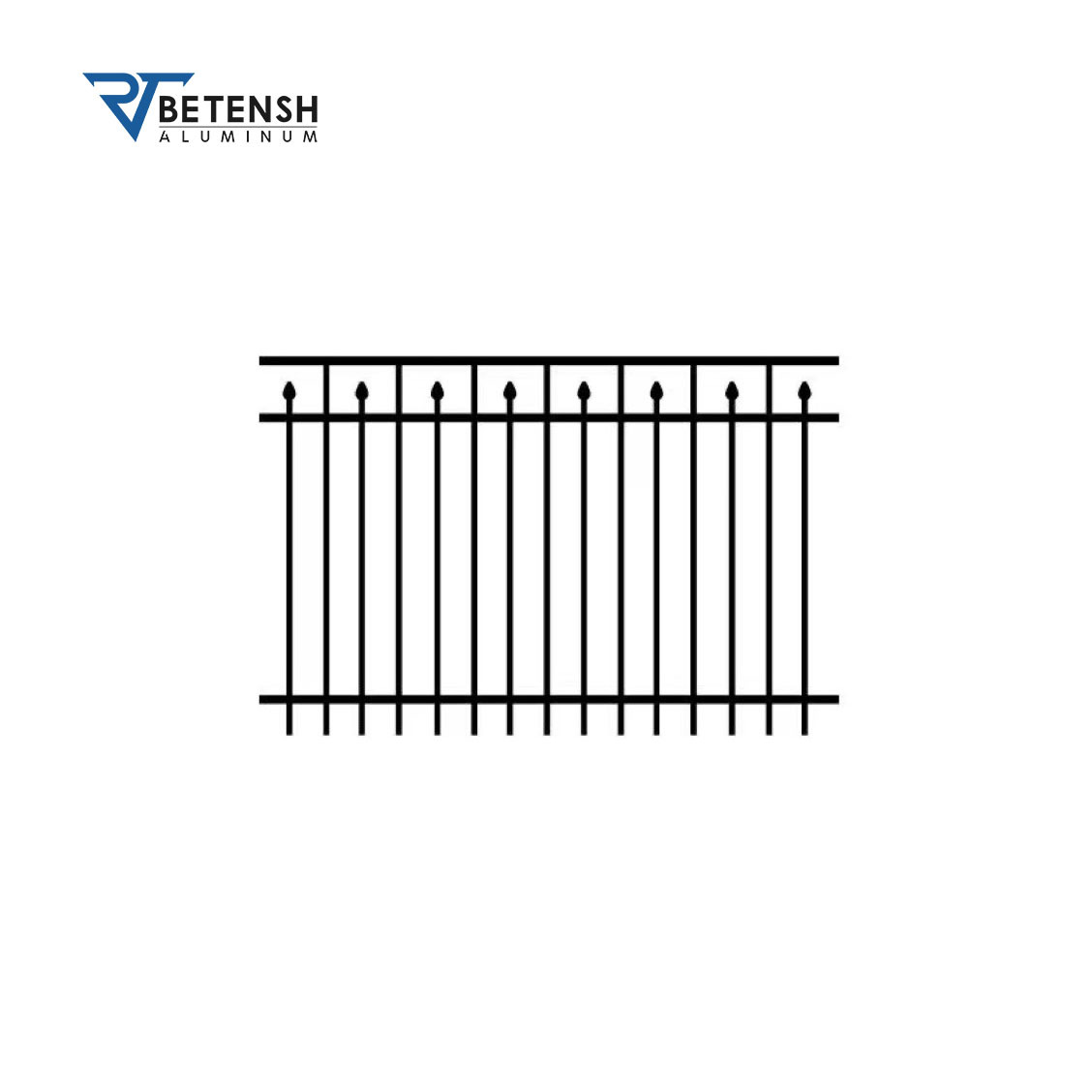 Betensh 2022 Decorative Metal Aluminum Safety Picket Fencing