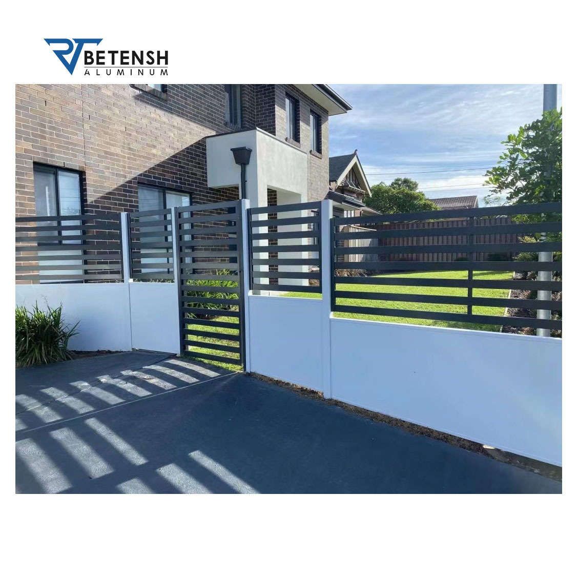 Decorative Aluminum Metal Gate Walkway Electric Gates