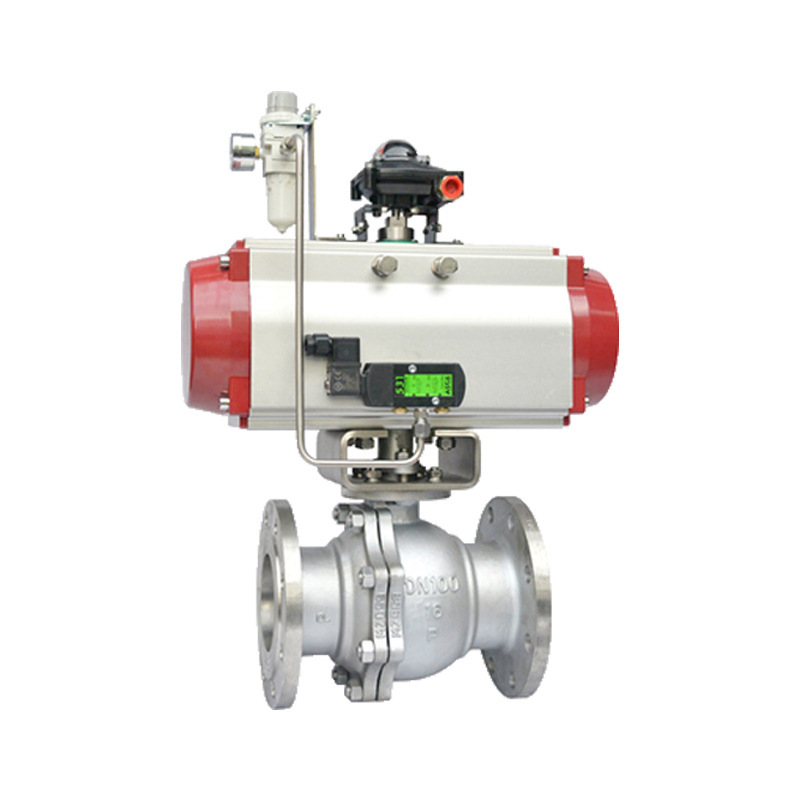 Pneumatic Flange Cast Steel Stainless Steel Soft Sealing O Ring Quick Cut off Ball Valve