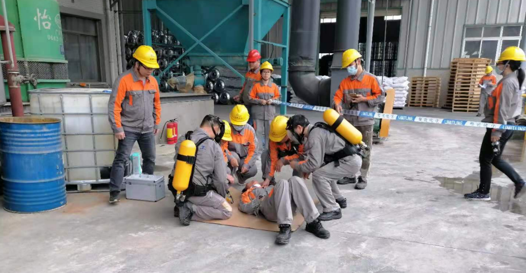 Comprehensive emergency drill for xylene leakage accident