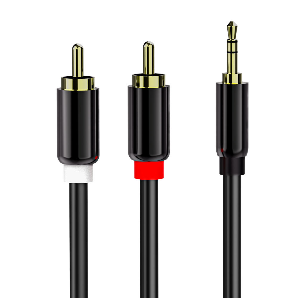 DC 3.5 转 2 RCA 电缆