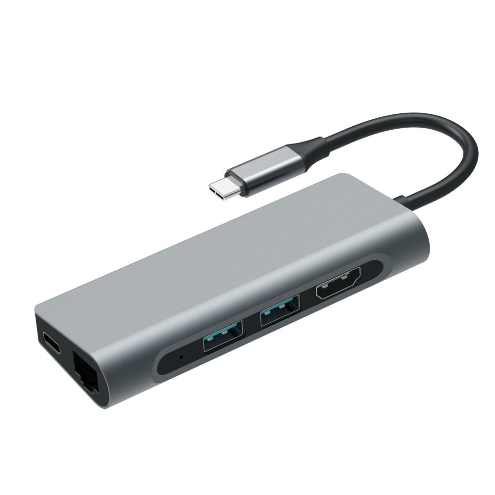 100W PD 7 In 1 Port Powered USB C Hubs 5Gbps Data Transfer