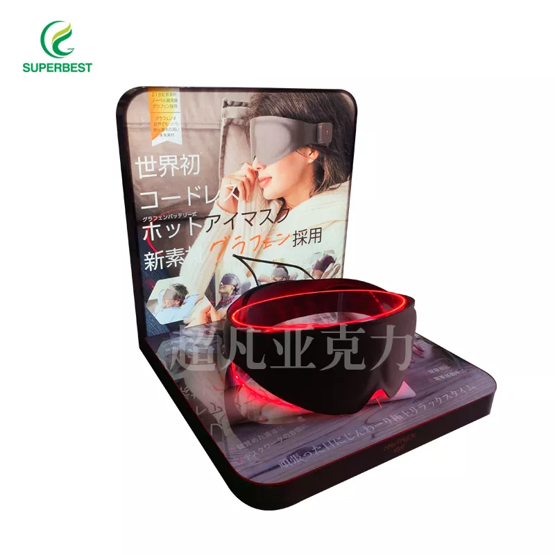 Wholesale Custom Acrylic Counter Led Eye Massager Display Stand