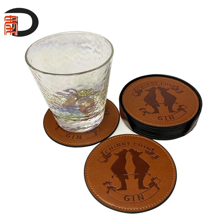 Creative coaster PU insulated coaster non-slip wine coaster hotel restaurant coffee coaster round tea coaster