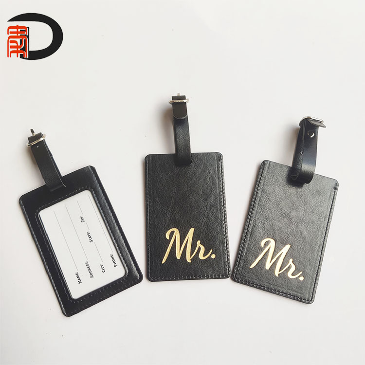 PU luggage tag custom luggage check-in card aircraft suitcase tag