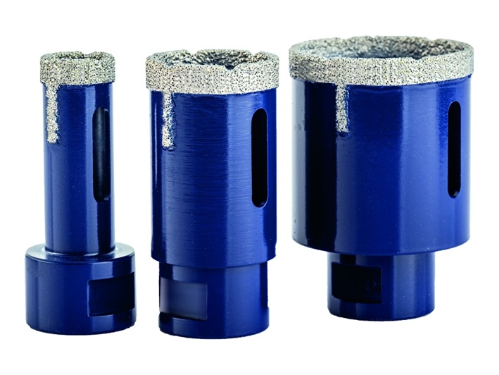 Vacuum Brazed Diamond Core Drill Bit 20-85mm Vacuum Brazed Diamond Core Bit Dry Cut on Grinder Porcelains Granite