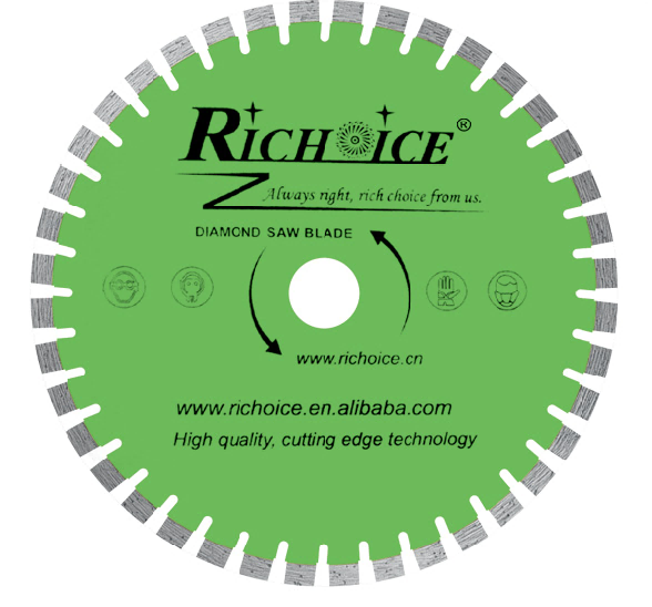 High Frequency Welded  Diamond Saw Blade 300-600mm Cutting Various Granite
