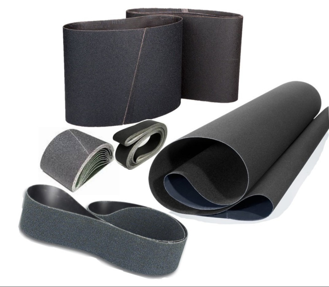 Silicon carbide Sanding belt with  Y weight cloth for grinding and polishing