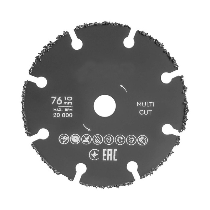 General Purpose Saw Blade (Cordless) Plunge saw blade Tungsten Carbide Multi Wheel 76mm Cutting Disc for Wood, Plastic, plasterboard and Copper Pipe Multi-purpose TCT Circular Saw Blade