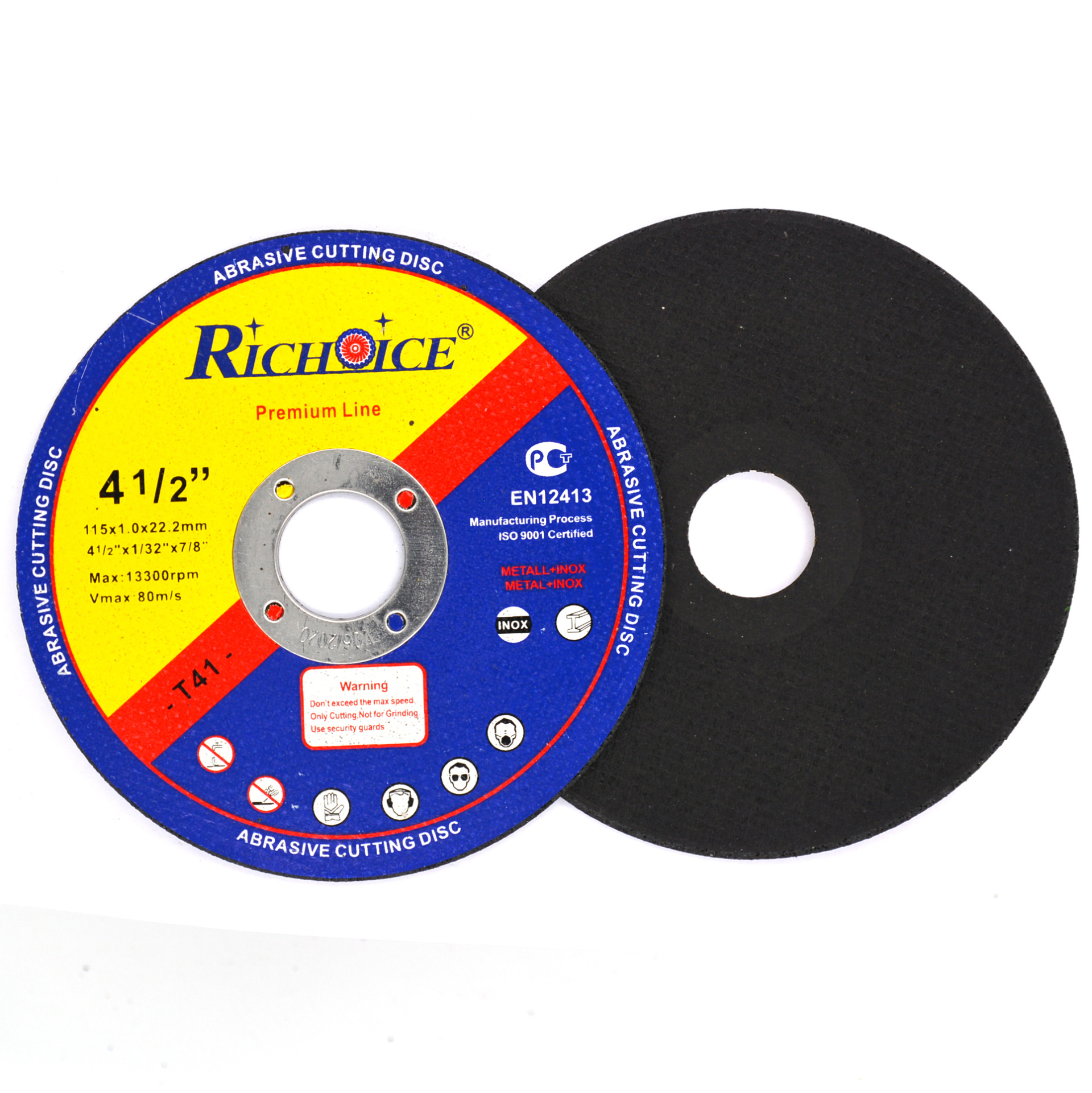 Abrasive cutting disc for Metal & Inox Cast Iron Cutting Disc