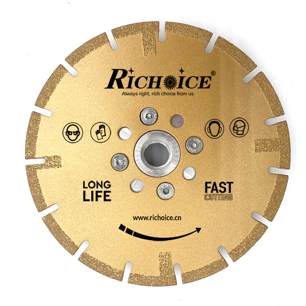 Fast Sharper Vacuum Brazed Circular Diamond Saw Blade With Flange Or Without Flange