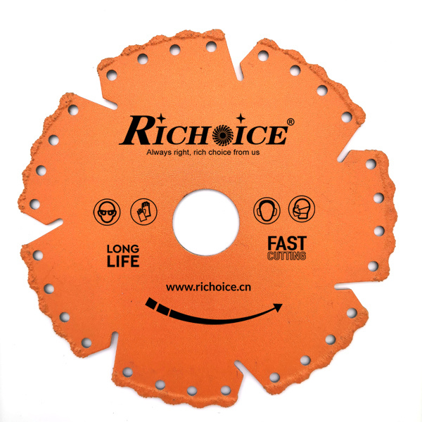 Richoice Vacuum Brazed Diamond Saw Blade Sharpening Cutting Disc for Metal, Stone, Wood and Plastic