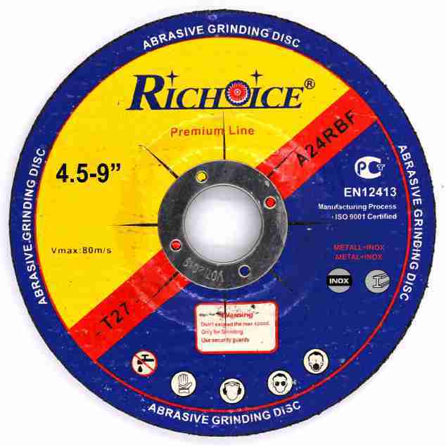 Disco de molienda abrasiva rueda de corte 4,5 pulgadas-4,5 pulgadas para Inox y Metal