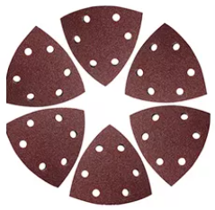 Disco abrasivo velcro Triangle para accesorios de metal, autopartes y madera, ect