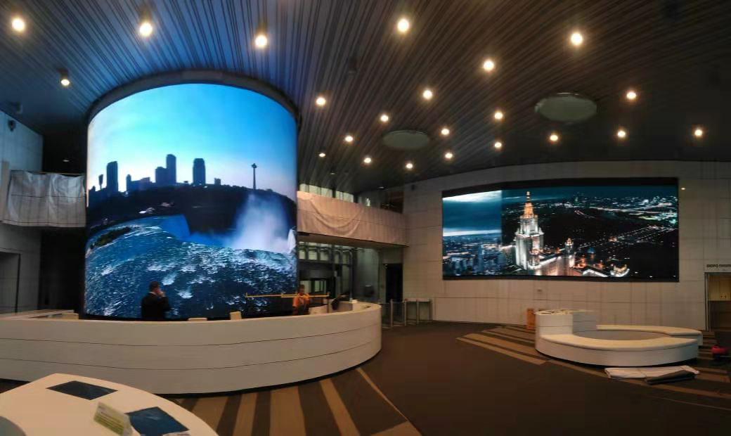 LED flexible display P2.5, Federation Savings Bank, Russian LED flexible display P2.5, Federation Savings Bank, Russian