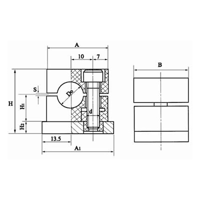 ZGJ series seat type pipe clamp