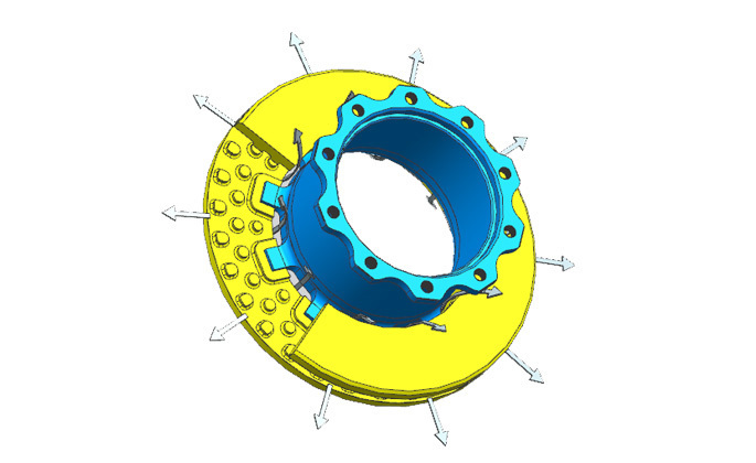 Steel composite brake disc product technology