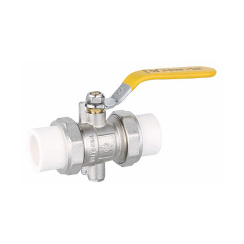 PP-R temperature measuring ball valve