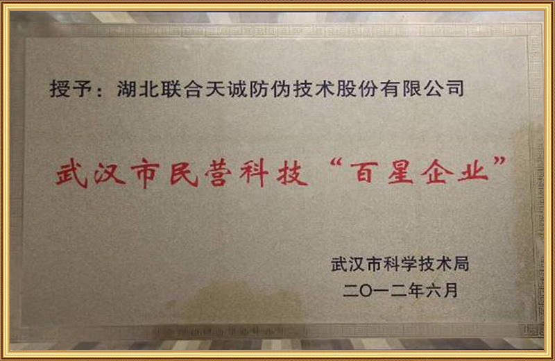 Wuhan Private Science and Technology "Hundred Star Enterprise" Wuhan Private Science and Technology "Hundred Star Enterprise"