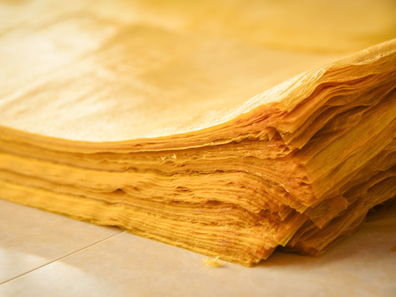 Fresh bean curd skin