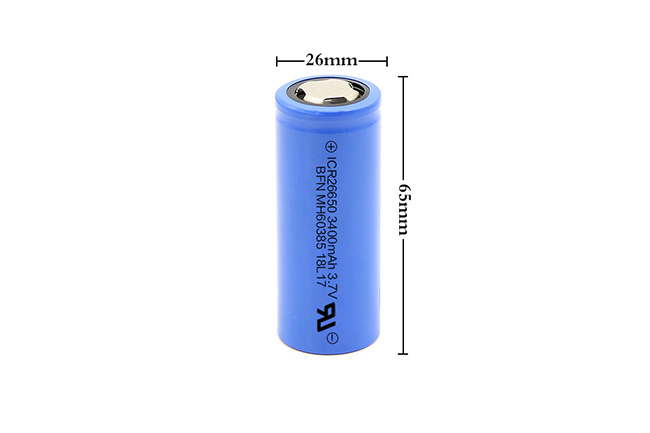 BFN 高放电倍率高容量电池 26650 3400mAh 3.7V