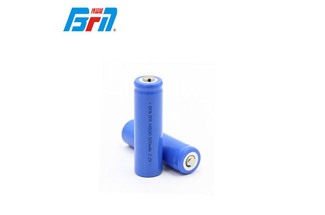 IFR14500 3.2V 500mah cylinder rechargeable lithium battery