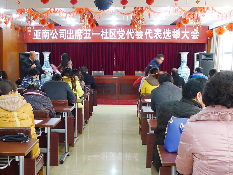 2015年11月25日-亞南公司出席五一社區黨代會代表選舉大會