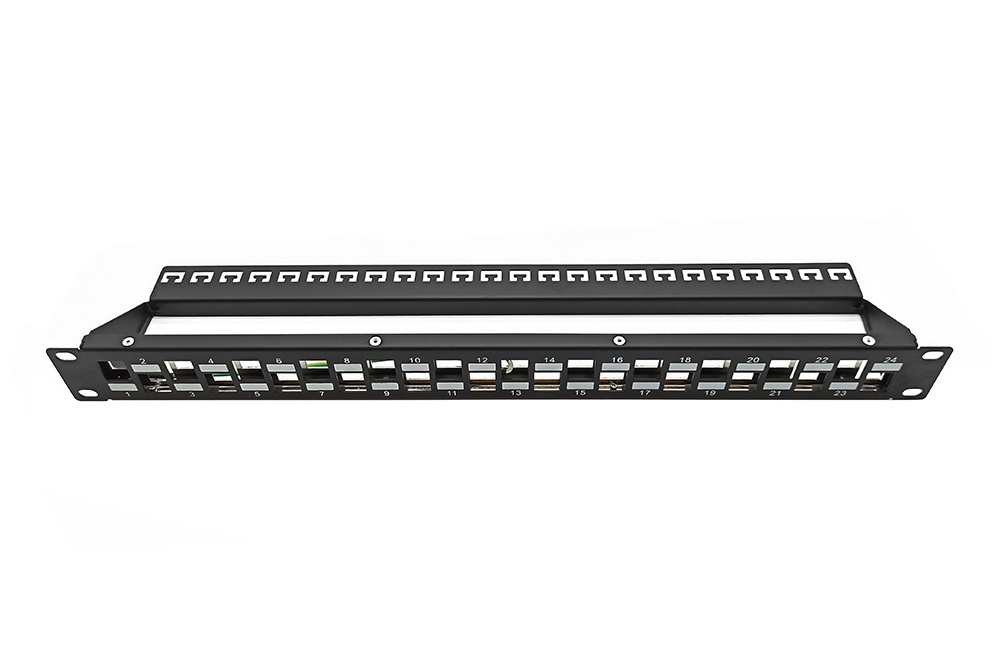 FTP Blank 24 port patch panel，Staggered