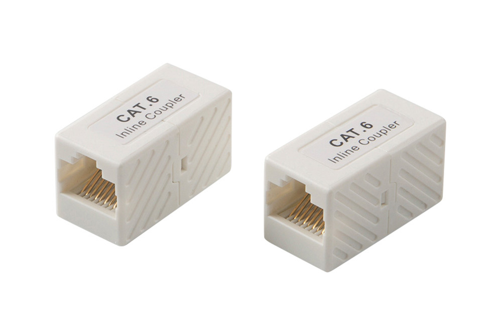 RJ45 mini inline coupler, Cat.6A, unshielded, plastic housing-Ningbo ...