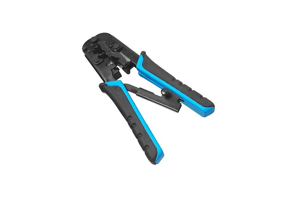 Crimping Tool for RJ12 and RJ45 with Ratchet