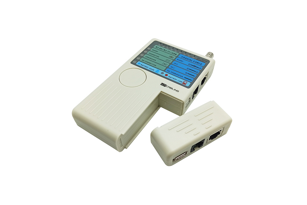 4-in-1 Cable Tester  RJ11, RJ45, BNC and USB Remote tester