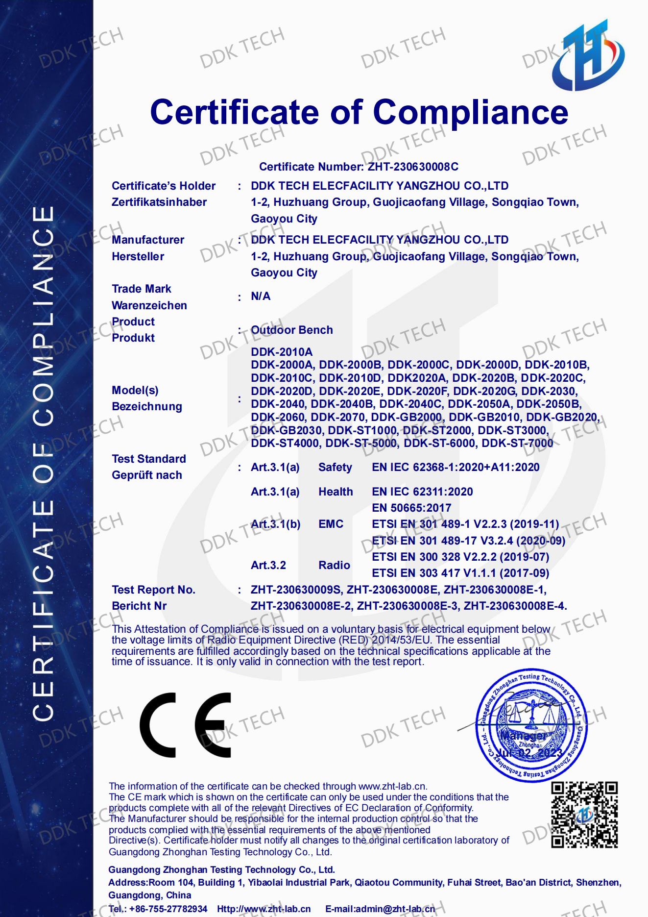 CE of Solar Bench-2