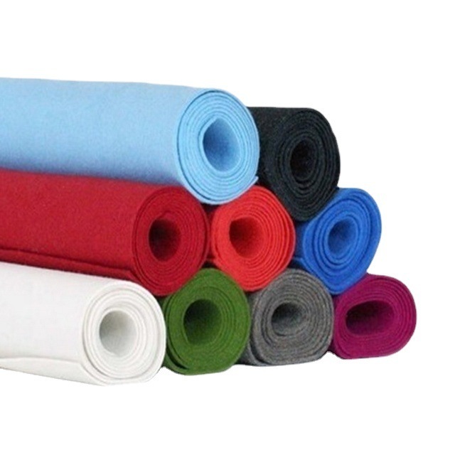 Coloured industrial felt cloth