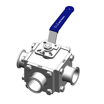 Multiport 3-way Sanitary Ball Valves Manual mod.SIG/25