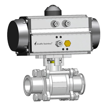 Pneumatic Sanitary Ball Valve T/C Air-Actuated mod. SIG/23