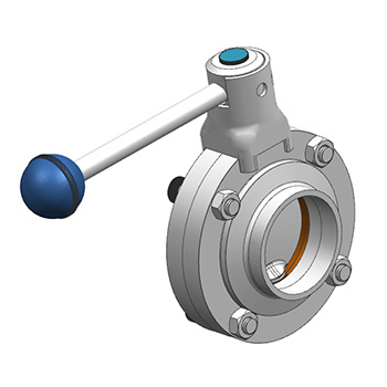 Sanitary Manual Butterfly Valve Weld End mod.SIG/79