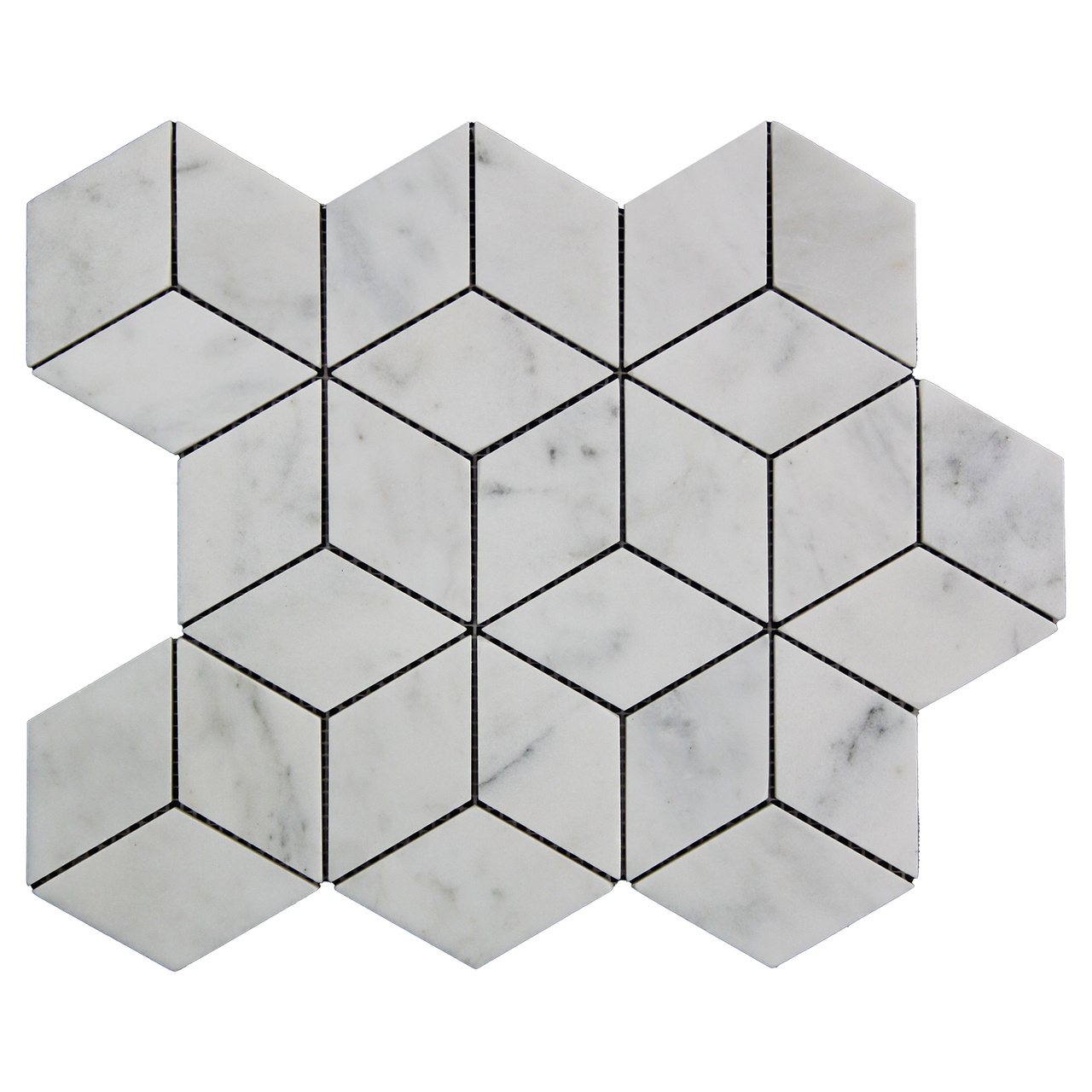 Italian White Carrera Marble Bianco Carrara Rhombus_yythkg